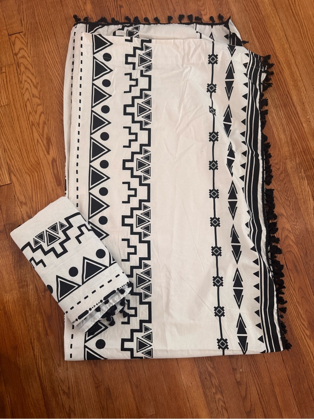 Black & White Geometric Pocket Curtains